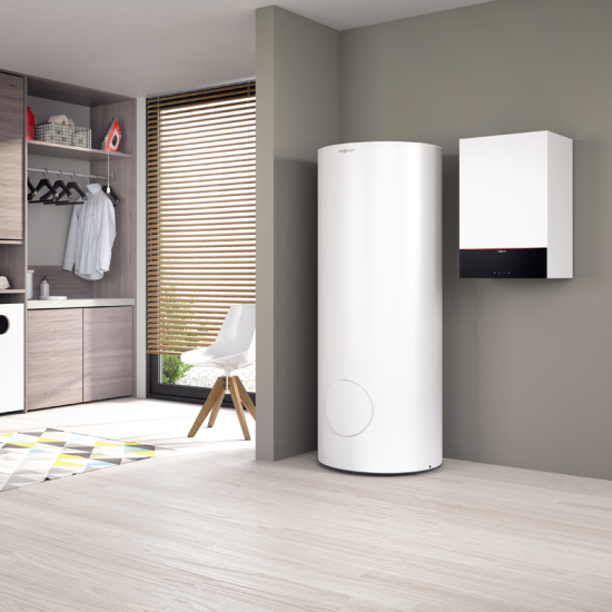 Gaasi kondensatsioonikatel Viessmann Vitodens 200-W B2HH boileri ühendusega, 32kW